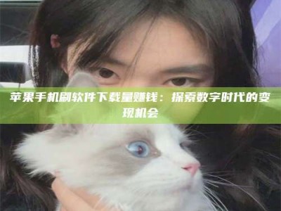 阿里苹果手机刷软件下载量赚钱：探索数字时代的变现机会
