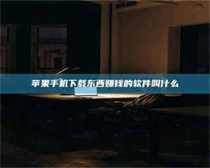 阿里苹果手机下载东西赚钱的软件叫什么 第1张