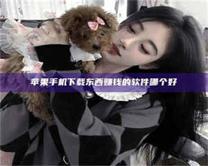 阿里苹果手机下载东西赚钱的软件哪个好 第1张